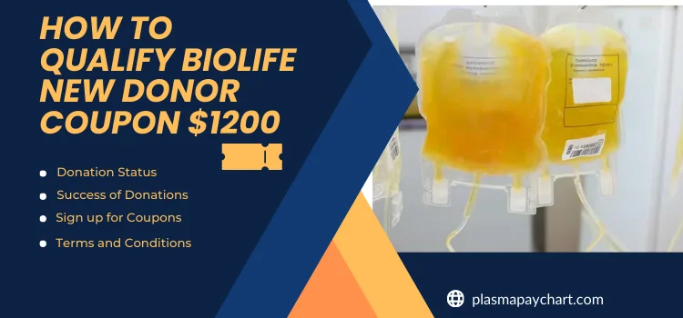 How to Qualify Biolife New Donor Coupon $1200